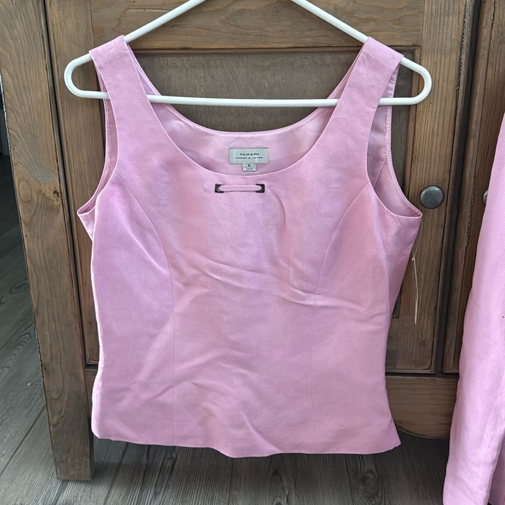 Vintage Tahari ASL Pink Tank Top